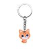 Lindo llavero de gato PVC pegamento suave animal de dibujos animados llavero bolso colgante gatito accesorios DIY venta al por mayor