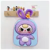 Mochila Nueva Linda para Niños Guardería Niños y Niñas Bolsa de Cáscara de Huevo de Dibujos Animados Mochila Escolar Rígida Estéreo 3D Transfronteriza