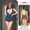 Lingerie Sexy Roupa de Aeromoça Sexy Saia de Quadril Uniforme Desejo Puro Não Precisa Tirar Tentação de Abstinência Conjunto de Pijama Qqny2498