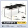 Mesa Plegable para Puestos, Mesa de Trabajo Portátil para Exterior con Altura Ajustable para Camping, Picnics, Mercado Nocturno, Mesa y Sillas Plegables