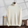Outono e inverno novo suéter de caxemira de lapela alta masculino solto de alta qualidade leve de luxo casual suéter de base de caxemira quente