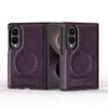 Funda protectora de cuero con soporte para Samsung Z Fold 8, carga inalámbrica magnética, Z Fold 7/6/5