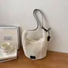 Moda de Vacaciones en la Playa Bolso de Playa Calado de Moda para Mujer 2026 Nuevo Bolso de Hombro Tejido Gran Capacidad Bolso Tote para Viajes