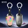 Llavero Popular a Color Transfronterizo Encendedor Eléctrico con Iluminación Siete Colores, Encendedor de Cigarrillos Recargable de Hilo de Tungsteno, Encendedor Eléctrico de Metal