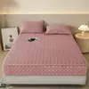 Sábana bajera acolchada de terciopelo de cristal grado A, seis lados, protector de colchón lavable a máquina, apto para colchones Simmons