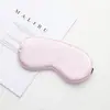 Máscara de ojos para dormir con protección solar de imitación seda, hebilla de ajuste de logotipo, venta directa de fábrica de máscaras de ojos
