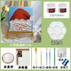 Pintura de textura navideña paquete de material DIY arena de cuarzo acrílico pintura al óleo digital tridimensional árbol de Navidad pintura decorativa hecha a mano