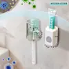 Estante Organizador para Cepillos de Dientes Estante de Pared para Baño Estante para Pasta de Dientes Vaso para Enjuague Bucal Soporte para Cepillos de Dientes sin Taladro Montado en Pared
