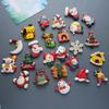 Lindos imanes para refrigerador de árbol de Navidad de resina tridimensional, pegatinas magnéticas, pegatinas creativas para mensajes, decoraciones, pegatinas de educación temprana para niños