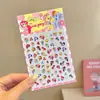 Pegatinas de Uñas Portátiles de Dibujos Animados para Niños con Pegamento de Gelatina, Pegatinas de Uñas Artísticas Removibles para Niñas Pequeñas, Uñas Postizas de Princesa Lindas
