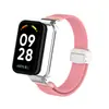 Correa de repuesto magnética de nailon tejido elástico para Redmi Band 2, universal para Miband 8Active