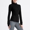 Traje de yoga Athena Lulu, chaqueta deportiva de cuello alto color piel para mujer, para correr, fitness, manga larga, con cremallera