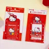Yuemu Auténtico Hello Kitty Portatarjetas Pequeño Lindo Dibujo Animado Estudiante Insignia de PVC Portatarjeta de Identificación Impermeable Tarjeta de Exposición