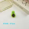 Peluche de dibujos animados piezas abiertas lindos accesorios de frutas sandía fresa aguacate zanahoria materiales semiacabados para accesorios para el cabello