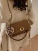 Bolso de Cadena de Cuero Nobuk Bolso Cuadrado Pequeño Bolso de Axila para Mujer Otoño 2025 Nuevo Bolso de Hombro Único Cruzado de Cuero Suave Moda Casual