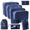 2025 Novas Sacolas Organizadoras Populares para Cosméticos, Mudança, Viagem, Conjunto de Sete Peças para Roupas, Colchas, Roupa Íntima, Desktop Atacado