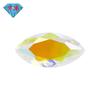Piedra desnuda de circonita AB con forma de ojo de caballo, gema Huagang, diamante artificial de circonita cúbica, forma de hoja, base puntiaguda, piedra blanca, piedra a juego DIY