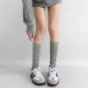 Calcetines hasta la pantorrilla para mujer, de moda, para primavera y otoño, de color liso, estilo japonés, largos, estilo universitario, JK