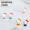 Accesorios Creativos 3D de Hello Kitty para Manualidades, Pequeños Accesorios de Pie, Colgantes Pequeños Hechos a Mano, Piezas Lindas de Kitty