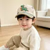 Gorro para bebé niño para primavera y otoño, dinosaurio lindo, súper adorable, gorra de béisbol con visera para niñas de otoño e invierno, gorra de pico personalizada para niños