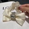 Nuevo 2023 anillo para el cabello con lazo de satén cuerda para el cabello Perla Francesa Corea Rojo de red anillo para el cabello Joyería Al por mayor