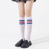 Medias por encima de la rodilla para mujer en primavera y otoño negras rodilleras look adelgazante calcetines hasta la pantorrilla otoño e invierno estilo preppy JK medias altas