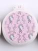 Peine plegable de dibujos animados de Pegaso lindo para niños con espejo, espejo cosmético redondo portátil, peine con masajeador de cojín de aire