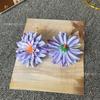 Flor Artificial Hoja de Pino Cabeza de Crisantemo Flor Falsa DIY Pasador Hecho a Mano Tocado Ropa Falda de Baile Flor Paraguas Decoración Accesorios de Fotografía