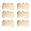 Acero inoxidable transfronterizo Hueso mascota listado color sólido etiqueta collar perro letras placa de identificación identidad anti-pérdida venta al por mayor