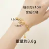 Nuevo brazalete de calabaza hueca con incrustaciones de diamantes estilo chino para mujer, moderno brazalete de caballo balancín chapado en oro vietnamita, joyería exquisita