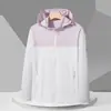 Mismo Estilo Tmall Ropa Protectora Solar Hombre Verano Ligera Seda de Hielo Ropa para la Piel Protección Solar Anti-UV Sensación de Hielo Chaqueta Mujer