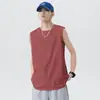 Chaleco Directo de Fábrica para hombre verano exterior baloncesto fitness vallas deportivo sin mangas color liso cuello redondo