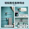 Barra de Toalla de Cobre Completo Color Gris Pistola, Toallero Estilo Lujo Ligero, Barra Minimalista Colgante de Pared para Toallas de Baño, Barra Colgante para Baño de Hotel