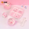 Sanrio Hello Kitty Vajilla Infantil Mesa para Niños Hogar Bol para Comida de Bebé Plato con Compartimentos Impermeable Antiescaldados Forma de Plato Taza de Leche