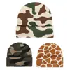 Gorro de punto de comercio exterior popular transfronterizo, nuevo gorro de tendencia europea y americana, gorro de jacquard con camuflaje de telaraña para pullover, para hombres y mujeres