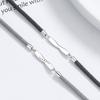 Anillo mobius chapado en plata de ley 925 pulsera de pareja para niños y niñas un par de cuerda de mano tejida estilo coreano joyas ins regalo