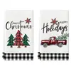 Paños de limpieza creativos temáticos de Navidad para Amazon transfronterizo, paños para el hogar, la cocina y la mesa de comedor, paños de cocina y toallas decorativas de Navidad