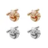 AliExpress Amazon Nuevos Gemelos Redondos de Cobre en Espiral Moda Gemelos para Camisa de Negocios