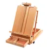 Caja de Pintura Portátil para Escritorio Personalizada Caballete Plegable de Madera Maciza Caballete de Exhibición de Escritorio Bolsa para Bocetos Tablero de Dibujo para Bocetos
