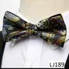 Gravata Borboleta Masculina para Negócios, Casamento, Festa, Traje de Noite, Gravata Borboleta de Poliéster Seda Jacquard, Gravata Borboleta Formal Retro de Alta Qualidade