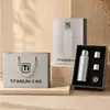 Copo Térmico de Titânio Puro Tampa Magnética Copo de Alto Valor Copo Portátil para Uso Externo Copo de Titânio Caixa de Presente Personalizada Copo de Água