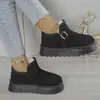 Botas de nieve para mujer, nuevo estilo de invierno 2026, calidad de exportación, tallas grandes, suela gruesa, forro de felpa, extra cálidas, botas de algodón estilo noreste, botines para mujer