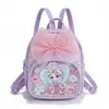 Nova mochila infantil fofa com laço, leve e versátil, bolsa escolar estilosa para o jardim de infância, mochila escolar de desenho animado de alta aparência