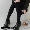 Leggings de Algodón Lisos Primavera y Otoño Terciopelo Delgado 140g 200g Leggings Grises Ropa Exterior Mate Aspecto Adelgazante Pantimedias