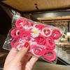 Elástico Pequeno de Borracha para Bebê Infantil Feminino Amarrador de Cabelo Tiara de Menina Não Machuca o Cabelo Corda de Cabelo Acessórios de Cabelo de Menina Tiara para Cabelos Quebradiços