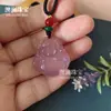 Pingente Buda de Calcedônia Ágata Colar Buda Sorridente Feminino Maitreya Buda Vermelho Amarelo Branco Rosa Pequeno Buda Sorridente Multicolor Opcional