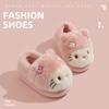 Pantuflas de Algodón para Niñas, Nuevas Pantuflas de Invierno para Interiores, Calientes, de Felpa Espesa para Niños Pequeños con Talón Cerrado