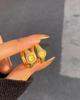 Libro Rojo Pequeño con Reloj Dorado Anillo de Minireloj para Mujer Ins Nicho Elegante Simple Alto Sentido Anillo Abierto