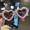 Gafas de sol de moda transfronteriza con perlas para niños, personalizadas, lindas, súper lindas, para fotos, para niños y niñas, protección UV