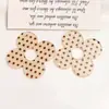 Zhen Tu Retro Poá Vazado Cruz Flor de Quatro Pétalas Acrílico Acessórios DIY Grampo de Cabelo Fivela de Sapato Materiais de Acessórios